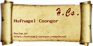 Hufnagel Csongor névjegykártya