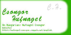 csongor hufnagel business card